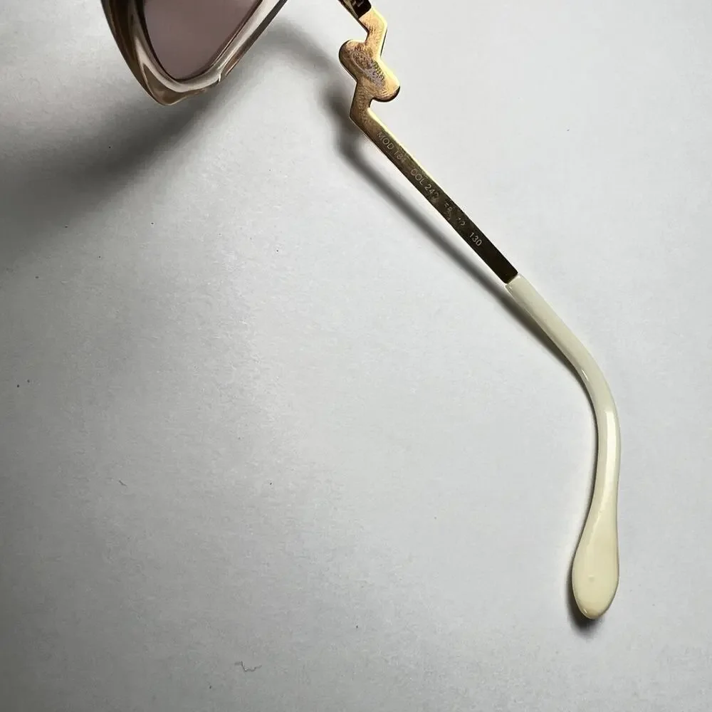 CAZAL Mod 181 col 24? vintage eyeglasses sunglasses green/gold/white ONLY FRAME